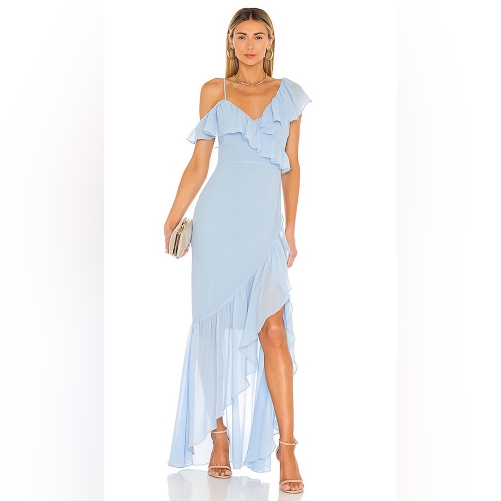 Lovers and Friends Karen Maxi Dress in Baby Blue